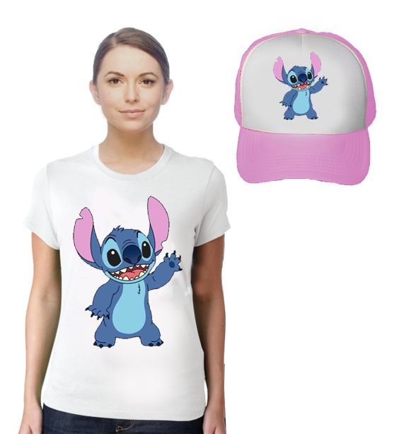 camiseta con persona chica y gorra