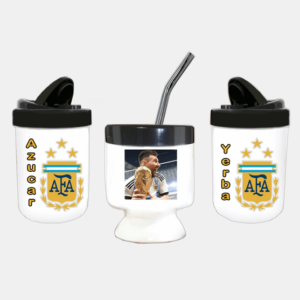 SEt De Mate+ Bombilla+ Azucarera Yerbera Sublimable