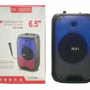 Parlante Rx-6168 Con Rgb y Micrófono Ideal Para Karaoke 6.5'