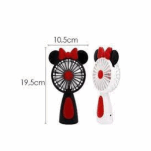 Ventilador Chico De Mano Con Luz RGB Diseño De Orejitas